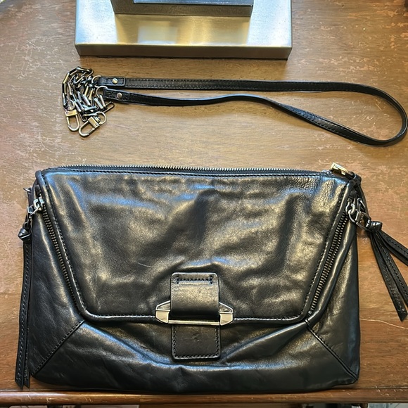 Kooba Black Leather Crossbody/Clutch - Picture 12 of 15